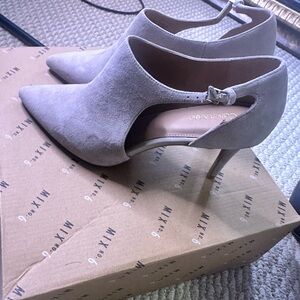 Calvin Klein Women's Beige Suede Heels